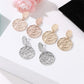 Fashion Exaggerated Earrings Personality Round Stud Earrings Women's Versatile Bohemian Earrings