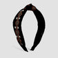 F3968TikTok ancient embroidery fabric simple headband geometric rhombus fresh headband