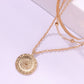 Jewelry Fashion Versatile Round Tag Necklace Female Personality Simple Multi-layer Ball Chain Necklace