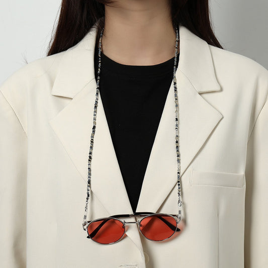 Jewelry multifunctional fashion rice bead glasses chain ladies all-match temperament mask non-slip anti-lost chain