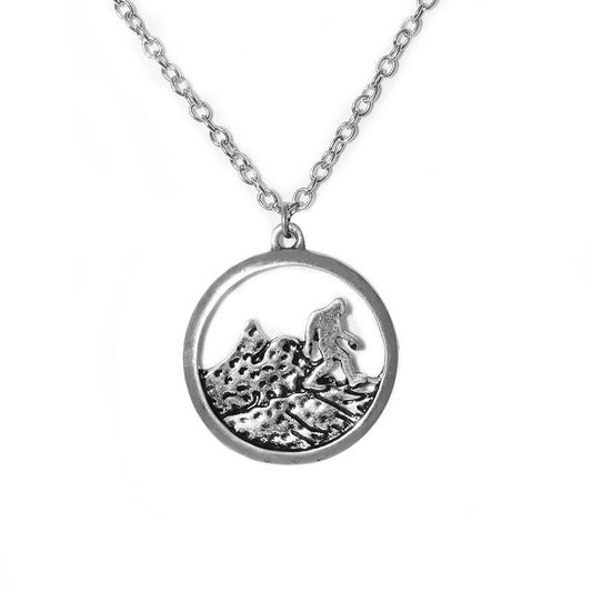 Pop Jewelry Sports Circle Surf Necklace Pendant