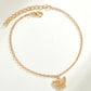 Vintage Alloy Hollow Butterfly Anklet Ankle Anklet Jewelry