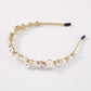 F3459 Jewelry Imitation Pearl Diamond Retro Headband Metal Temperament Ladies Fashion Headband