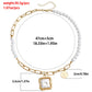 Tassel Pearl Geometric Necklace Female Ins Niche Design Temperament Light Luxury French Fashion Necklace Sweater Chain