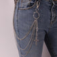 Five-pointed star personality chain waist chain punk hip-hop shake metal pants chain bar clothing chain hip-hop jeans chain