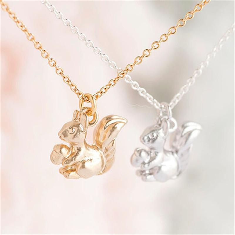 Simple Pop Jewelry Fashion Classic Little Squirrel Necklace Exquisite Gift