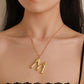 ins letter clavicle chain fashion trend 26 English letter necklace retro personality temperament net red necklace