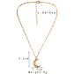 Fashion personality design sense niche metal 3D three-dimensional moon pendant necklace crescent moon necklace clavicle chain female