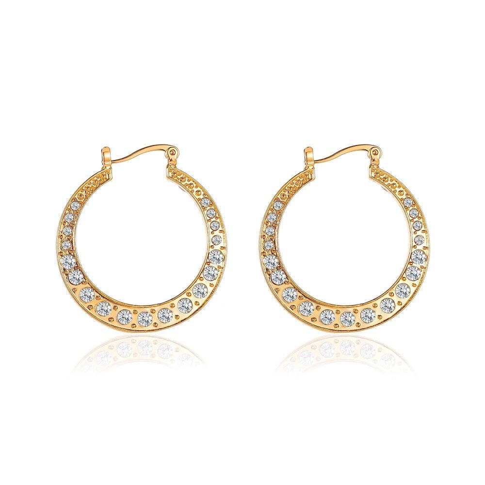 Ins temperament simple earrings classical exaggerated hollow out large circle earrings earrings female accessories