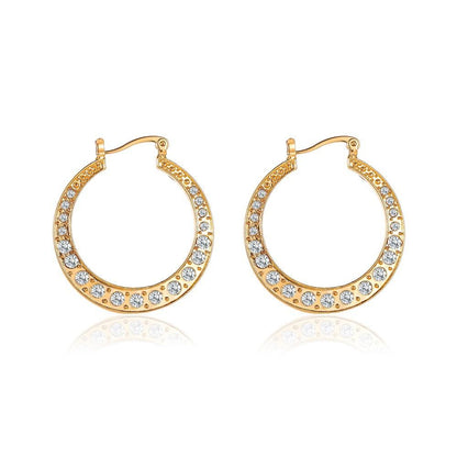 Ins temperament simple earrings classical exaggerated hollow out large circle earrings earrings female accessories