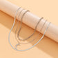 Jewelry Retro Simple Moon Pendant Necklace Hip Hop Personality Metal Snake Bone Chain Chain Necklace