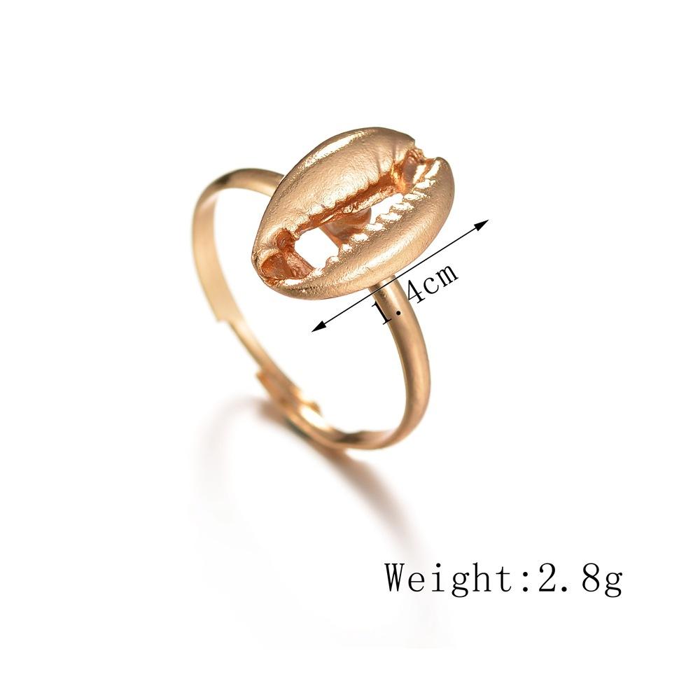 Jewelry Bohemian Simple Shell Alloy Ring