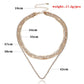 Jewelry Temperament Popular Claw Chain Rhinestone Necklace Women's Fashion Hip Hop Personality Multi-layer Full Diamond Necklace