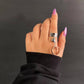 Fashion Chain Stitching Magnetic Love Ring Simple Adjustable Opening Plain Circle Ring Couple Ring