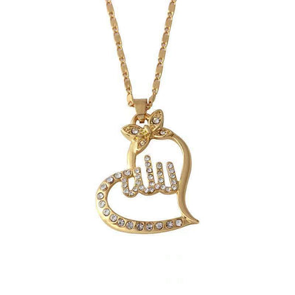 Jewelry Creative Heart Full Diamond Fashion Hollow Pendant Personality Heart Butterfly Necklace Jewelry