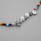 Fashion stainless steel beaded rice beads special-shaped pearl necklace trend bohemian cute tiger head pendant for men