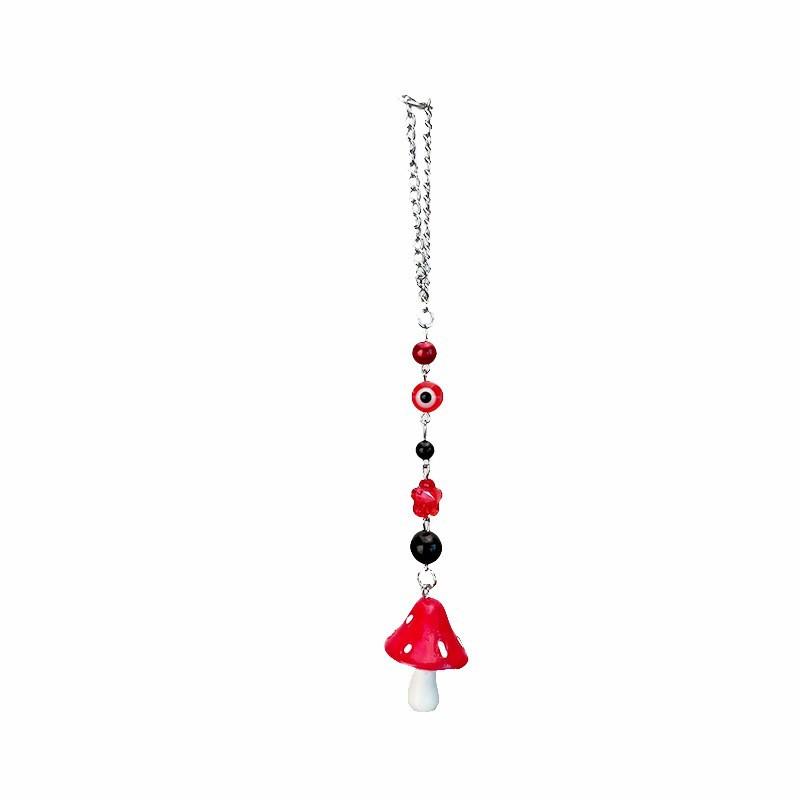 Creative Devil's Eye Keychain Colorful Mushroom Bag Pendant Multi-purpose Jewelry Accessories