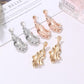 Irregular exaggerated fold earrings trendy street style geometric earrings