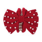 F5263 French autumn and winter velvet pearl hair clip creative fashion sweet age reduction creative bow ponytail clip