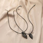 Fashion Couple Irregular Meteorite Texture Necklace Hip Hop Trend Line Up Jewelry Necklace