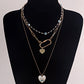 Jewelry Personality Fashion Devil's Eye Multilayer Necklace Female Trend Hip-Hop Eye Necklace Necklace