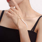 Explosive ins punk love imitation pearl bracelet exaggerated personality metal finger chain bracelet for women
