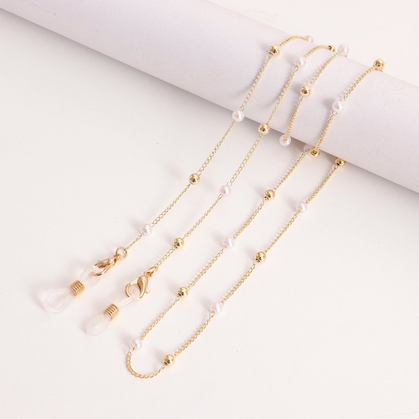 Popular mask hanging chain glasses hanging chain mask chain eye chain love pearl mask chain eye chain