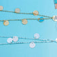 Rihanna's same stylish personality white sequin short necklace necklace