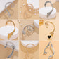 Retro punk elf flying dragon ear hanging single creative metal cat bat without hole ear bone clip