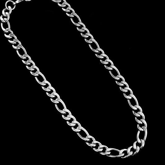 Titanium Steel Necklace Atmospheric Simple Cuban Necklace Street Hip-Hop Trendy Men's Necklace