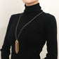 Jewelry ins sparkling diamond-studded hollow love heart long tassel love sweater chain necklace female