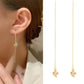 Ins small goldfish ear wire women's French light luxury niche design long tassel ear wire net red temperament earrings