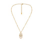 Niche Design Sense Personality Fashion Irregular Ellipse Resin Sun DIY Handmade Necklace