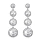E156 Niche Light Luxury Palace Earrings Round Rhinestone Temperament Earrings Dinner Party Long Exaggerated Earrings Women