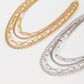 N1412 Multi-layered wear personality mix and match necklace exaggerated punk modern necklace geometric creative necklace
