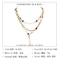 Jewelry Handmade Sequin Chain Necklace Disc Rhinestone Tassel Pendant Multilayer Clavicle Chain