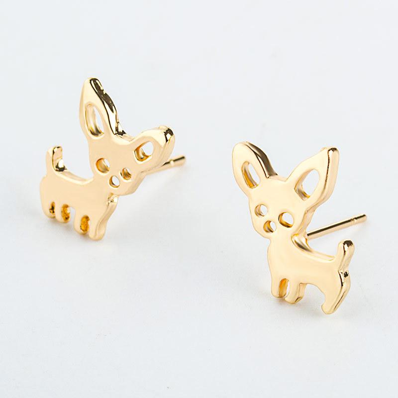 Simple cute fashion pet earrings puppy cute animal earrings earrings Qingwen