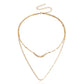 Jewelry Fashion Double Layer Necklace Sweater Chain Women's Trendy Cool Indifferent Niche Versatile Design Sense Necklace