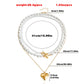 Jewelry Simple Fashion Imitation Pearl Versatile Necklace Niche Natural Love Pendant Clavicle Chain