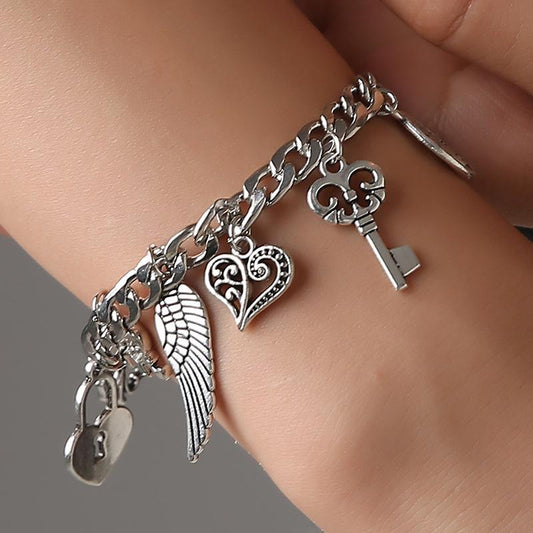 Creative Jewelry Alloy Bracelet Fashion Electroplated Ancient Silver Bracelet