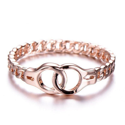 Creative Women's Handcuffs Personality Simple Ring Platinum Plated Women's Jewelry