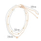 Multi-layer peach heart necklace love collarbone chain necklace jewelry models
