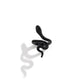 Jewelry personality sweet cool snake-shaped Halloween ring female creative dark opening bat ring