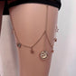 Jewelry Fashion Pentagram Moon Leg Chain Female Star Moon Pendant Thigh Chain Body Chain