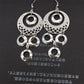 Indian Baroque Bird's Nest Exaggerated Retro Earrings Metal Hollow Long Earrings Yunnan Minority Female Earrings