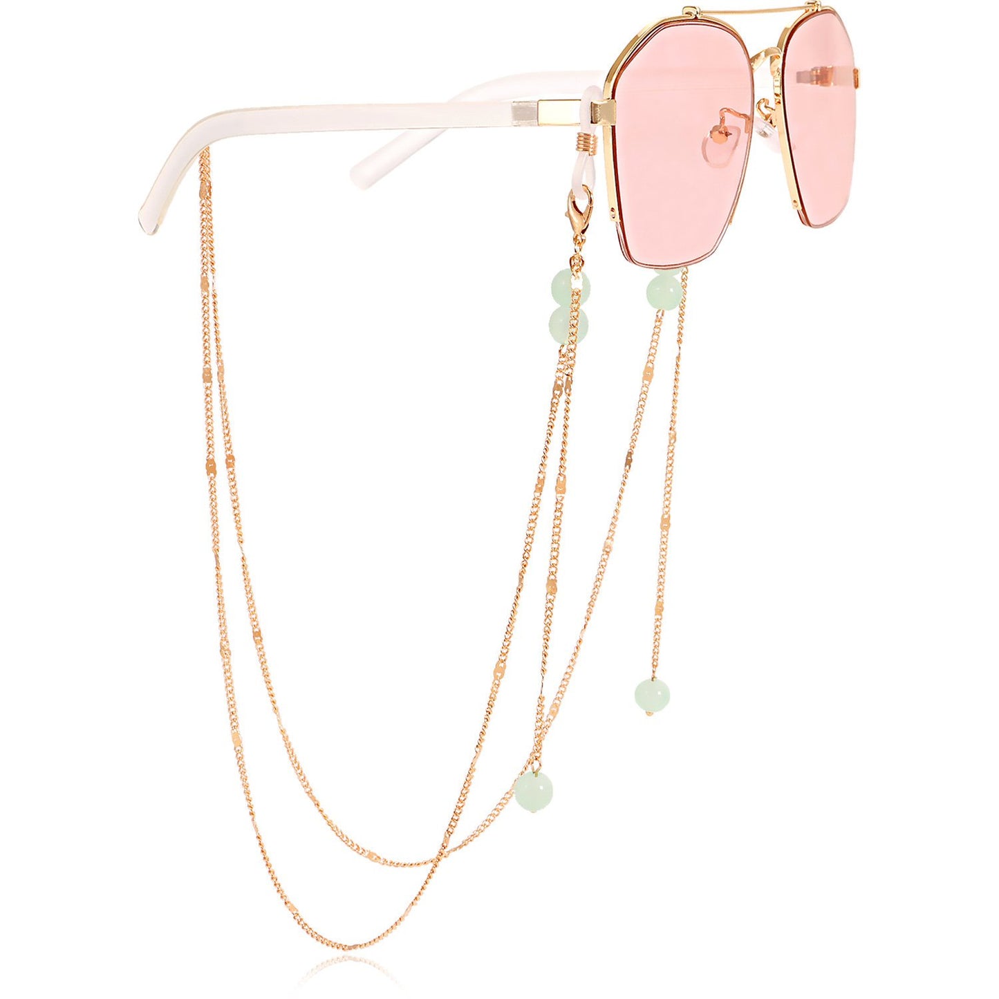 Mask hanging chain glasses hanging chain mask chain glasses chain stone mask chain picture stone glasses chain