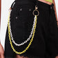 Street retro all-match ring accessories ins personality trend hip-hop fluorescent resin chain pants chain