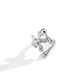 Jewelry hip-hop metal opening liquid ring female cold personality line geometric ring