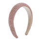 F396 Light Luxury Baroque Geometric Headband Thick Sponge Full Drill Temperament Headband High Skull Top Personalized Hair Accessories