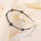 F219 trendy retro blue diamond headband personalized all-match bridal hair accessories for women